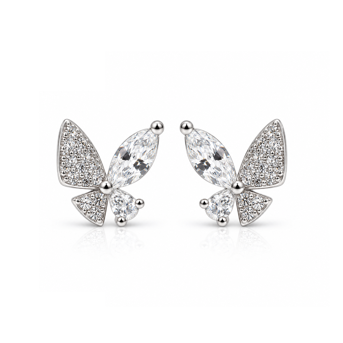 Silvoura  Butterfly Studs