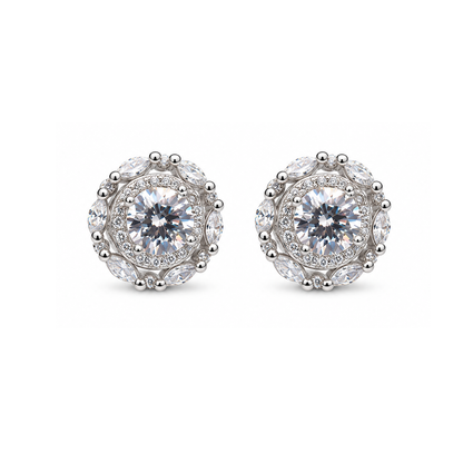 Celestia Halo Stud Earrings