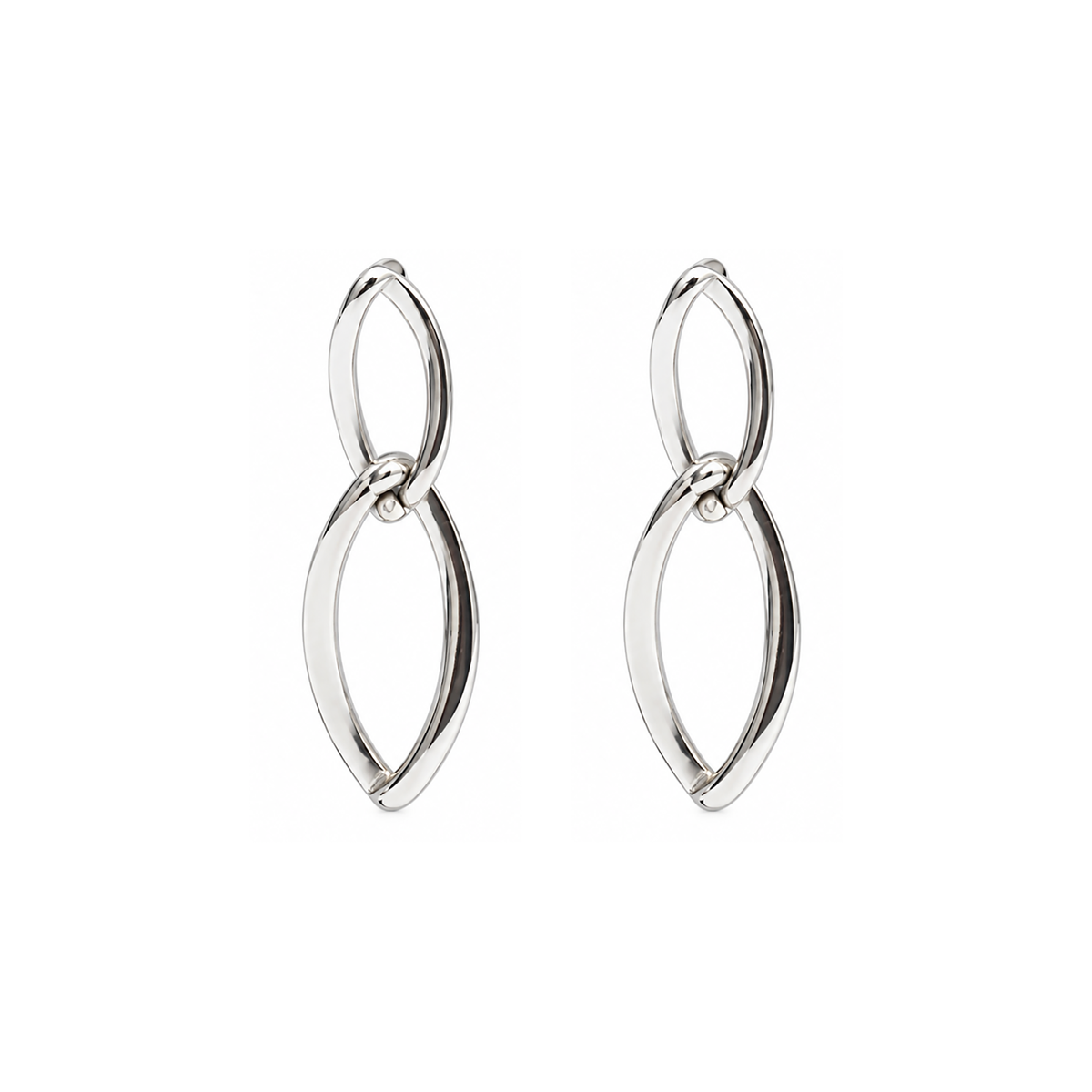 Silvoura  Loop Drop Earrings