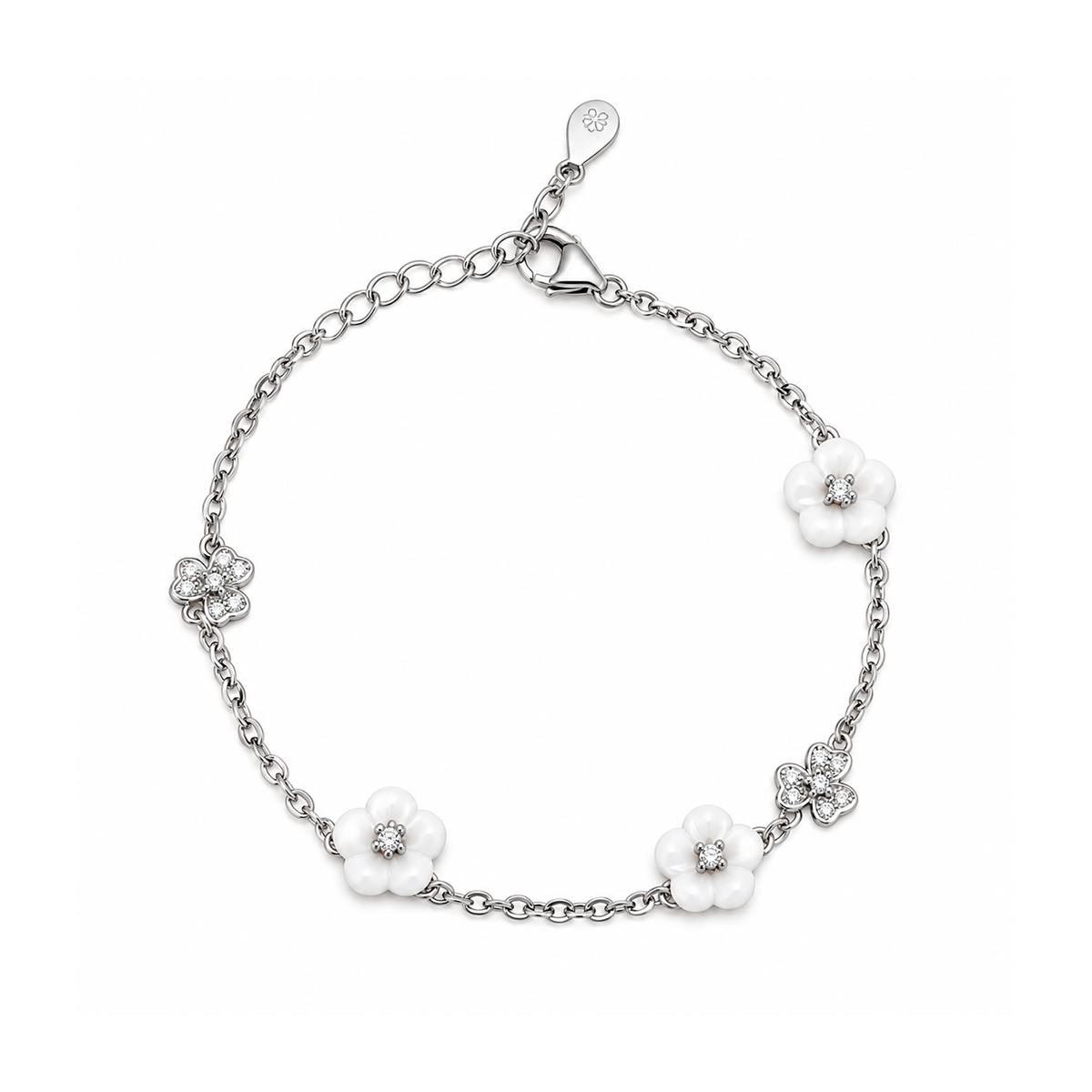 Florelle Bloom Silver Bracelet