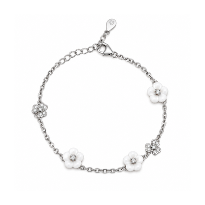 Florelle Bloom Silver Bracelet