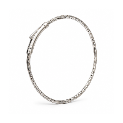 Silvoura Luxe Twist Bangel