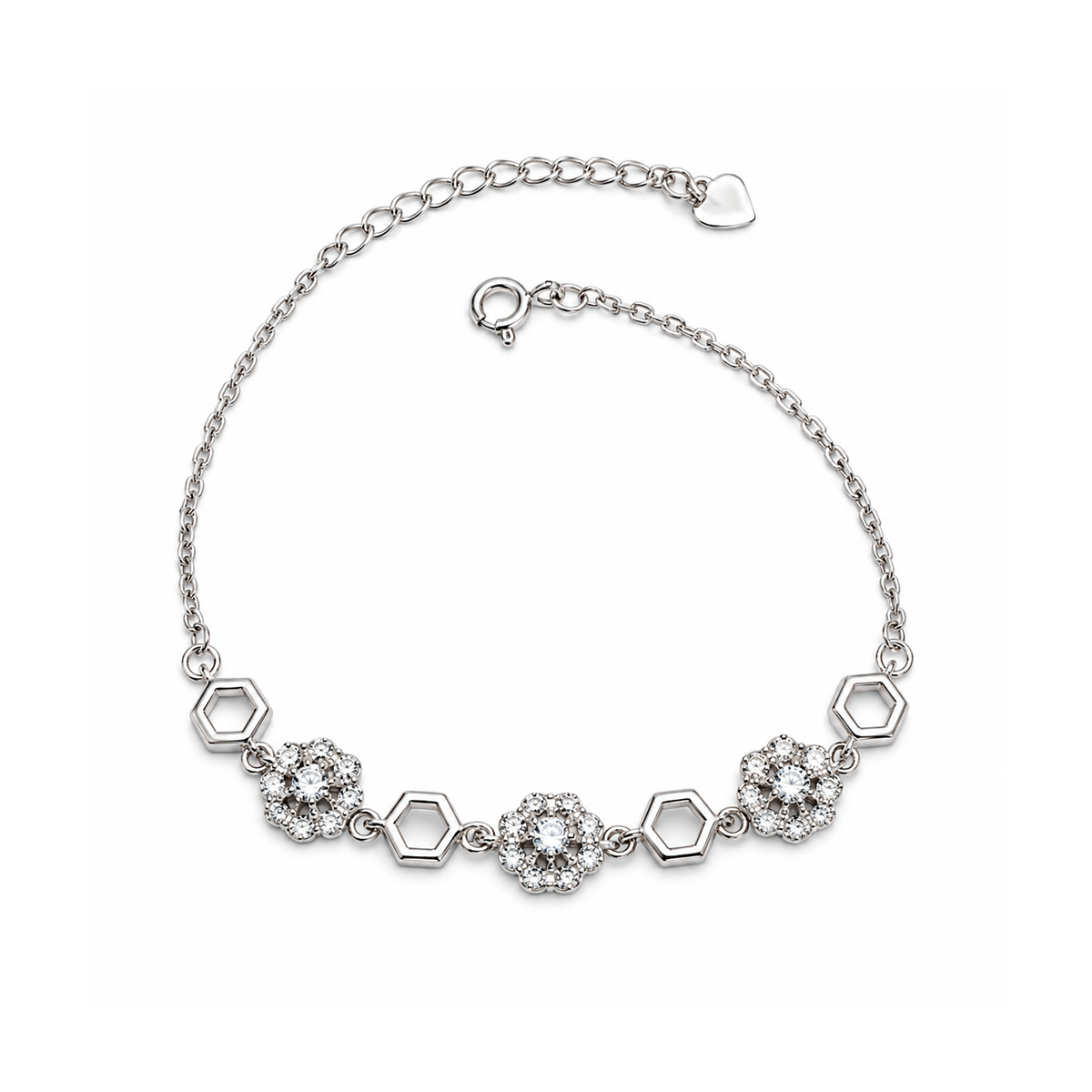 Silvoura Celestine Silver Bracelet