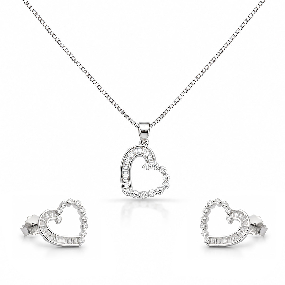 Celestial Heart Drop Necklace