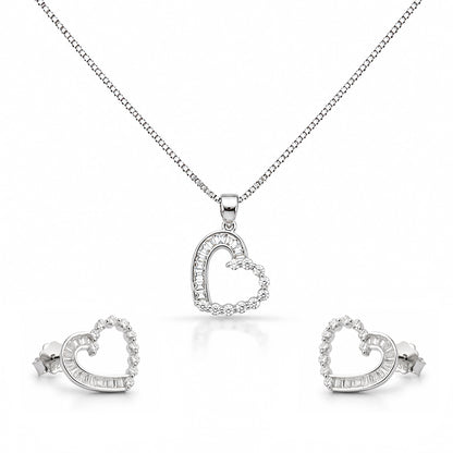 Celestial Heart Drop Necklace
