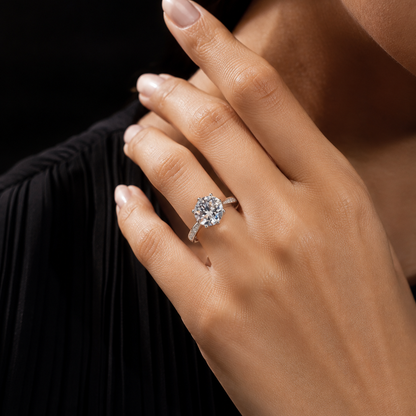 Celeste Radiance Solitaire Ring