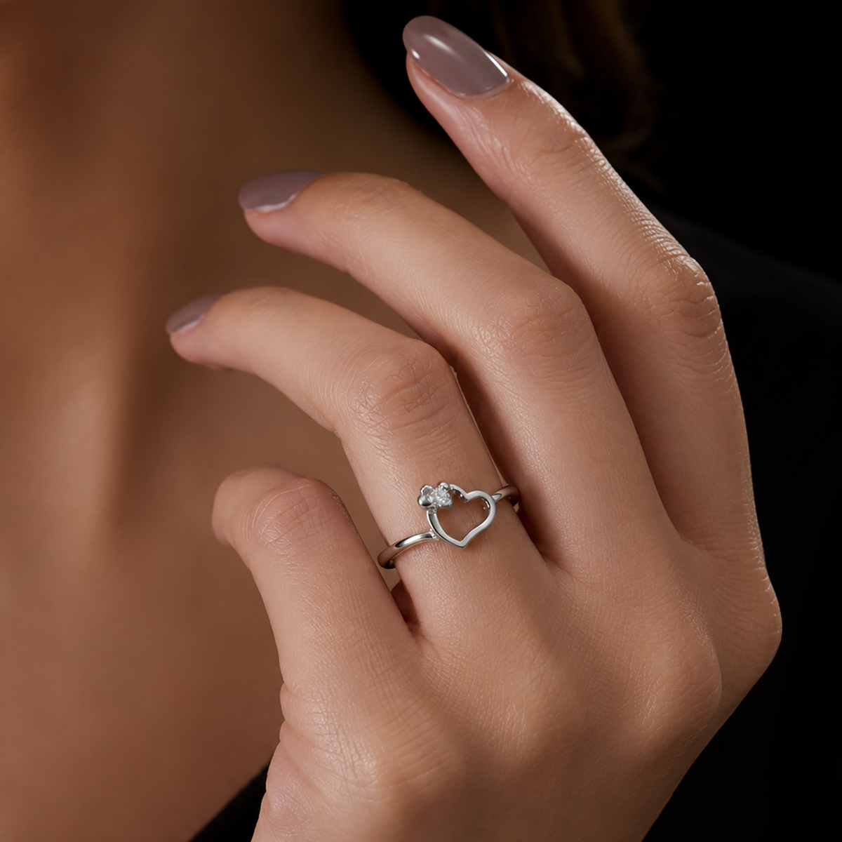 Eternal Heart Solitaire Ring