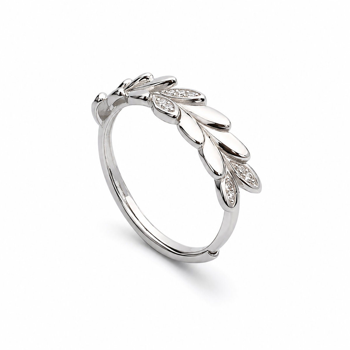 Celeste Laurel Leaf Ring