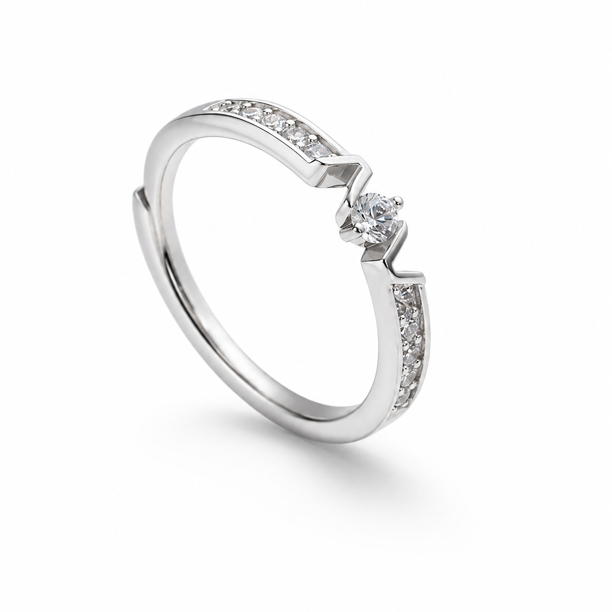 Celestia Sparkle Solitaire Ring