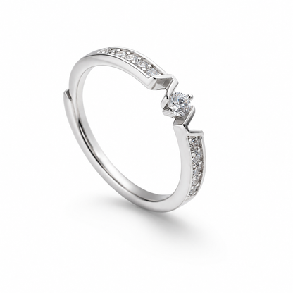 Celestia Sparkle Solitaire Ring