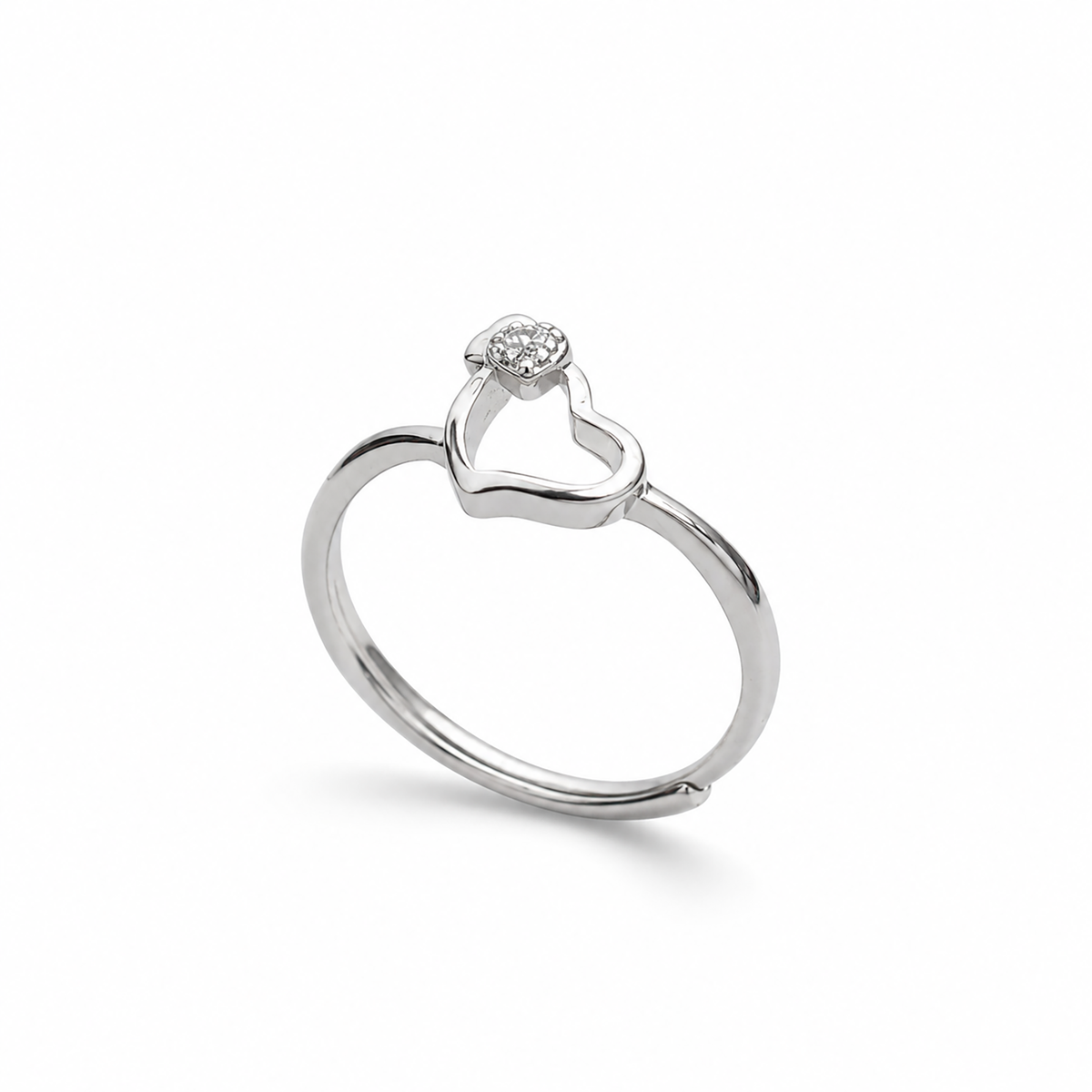 Eternal Heart Solitaire Ring