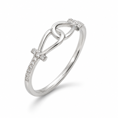 Infinity Embrace Pavé Ring