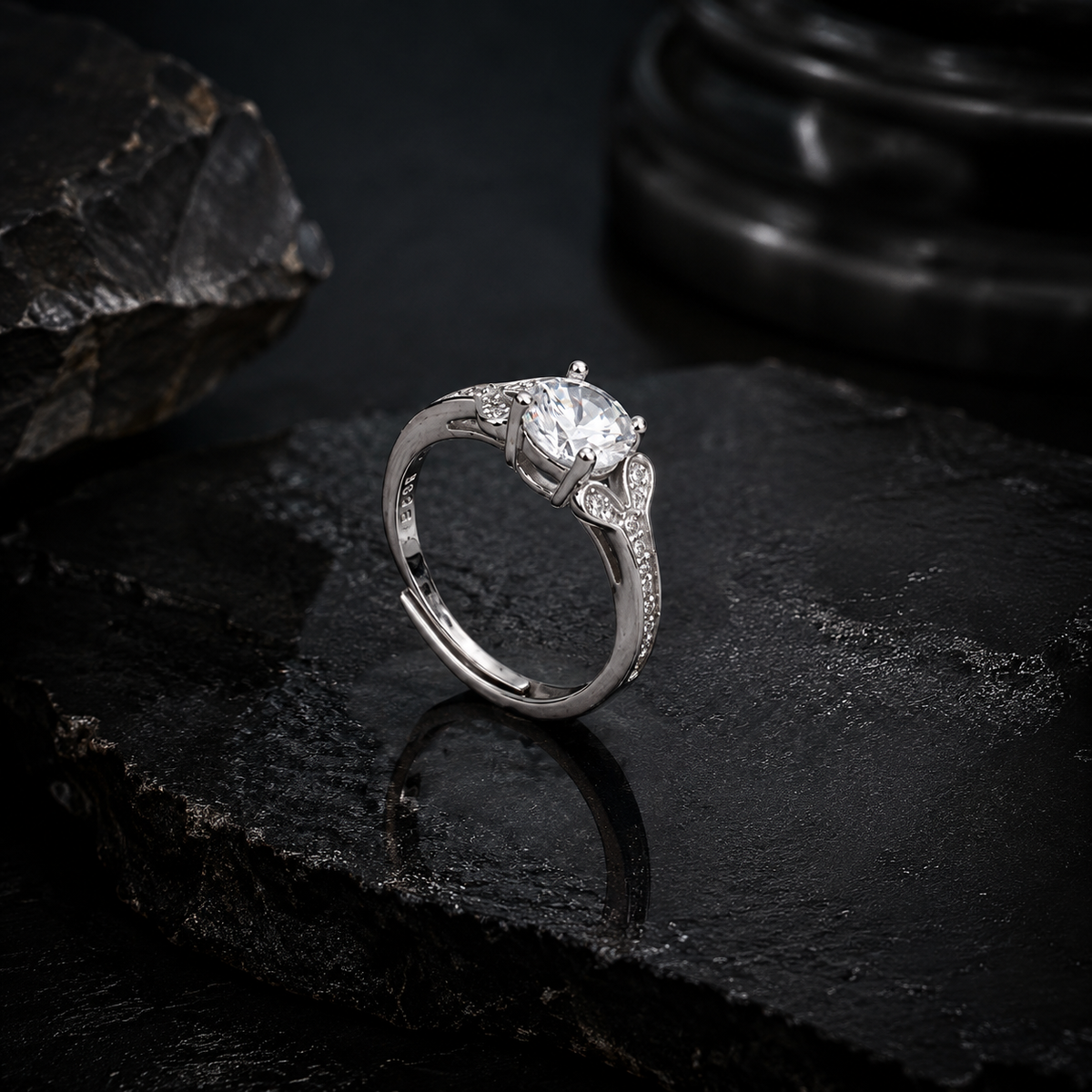 Celeste Embrace Solitaire Ring