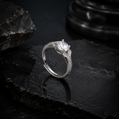 Celeste Embrace Solitaire Ring