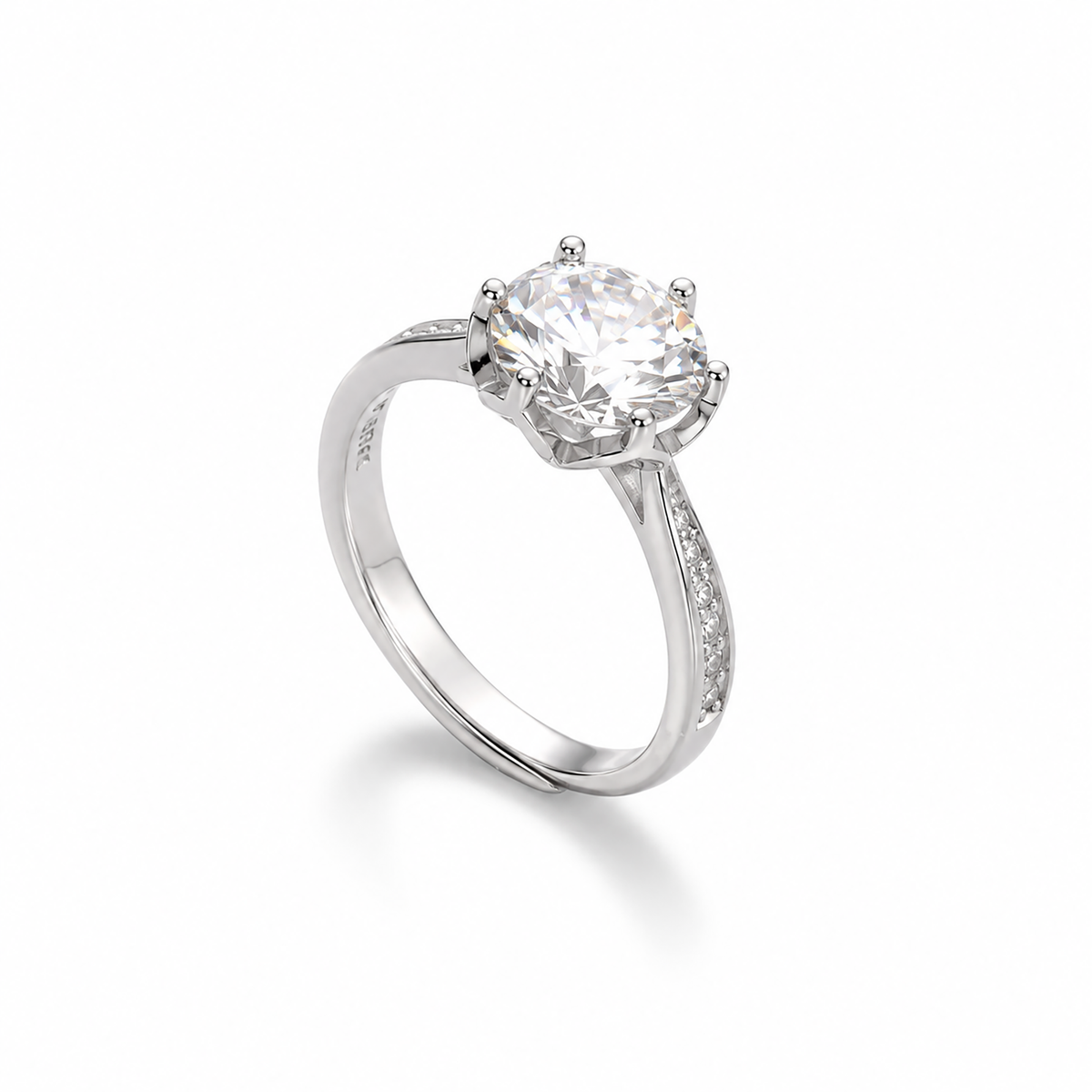 Celeste Radiance Solitaire Ring