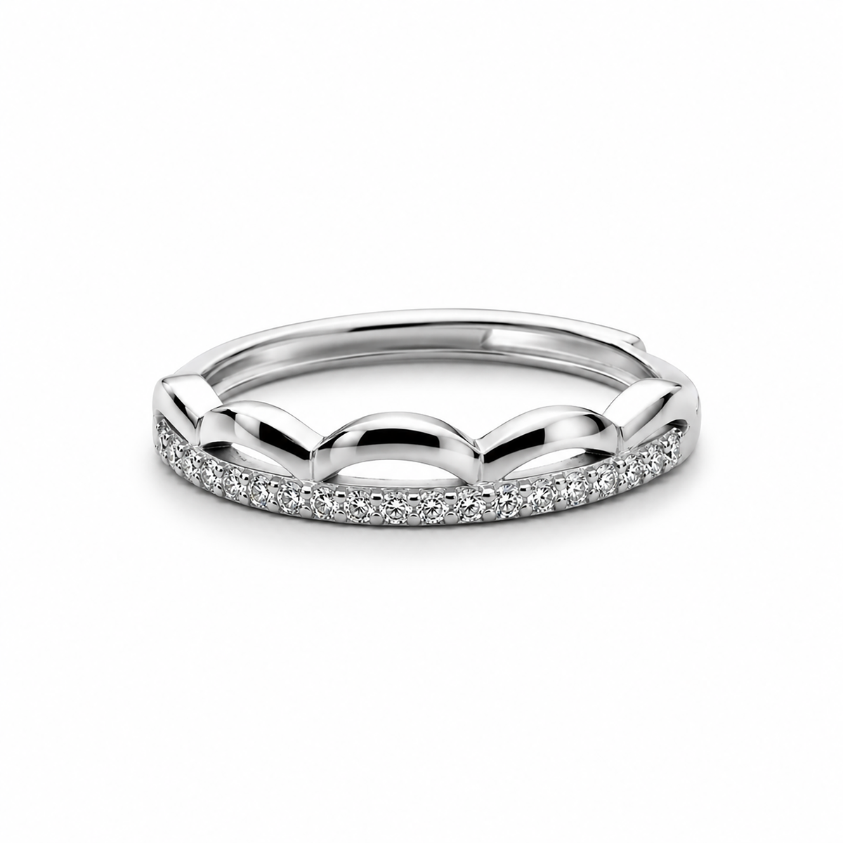 Royal Crown Pavé Ring