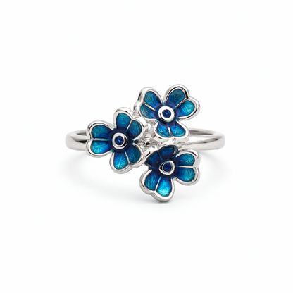 Celeste Azure Bloom Ring