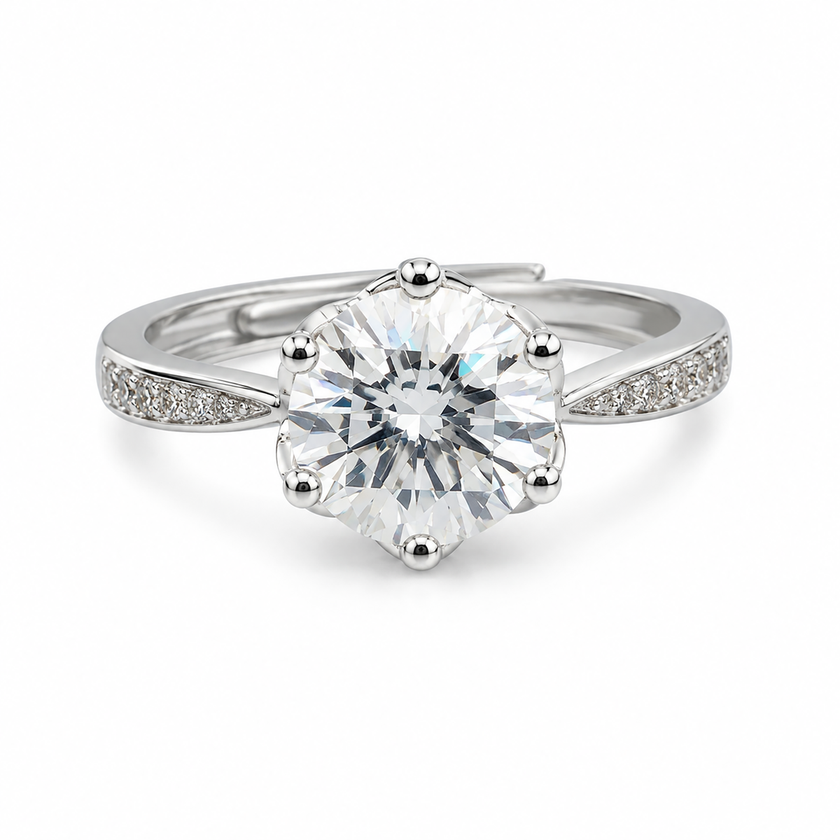 Celeste Radiance Solitaire Ring
