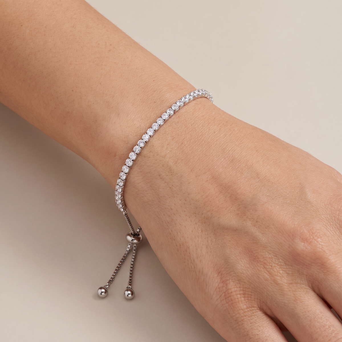 Celestia Tennis Silver Bracelet