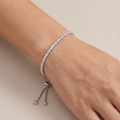 Celestia Tennis Silver Bracelet
