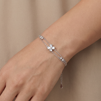Blossom Double-Layer Bracelet