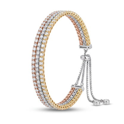 Silvoura Triple Line Bracelet