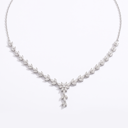 Silvoura Bloom Drop Necklace