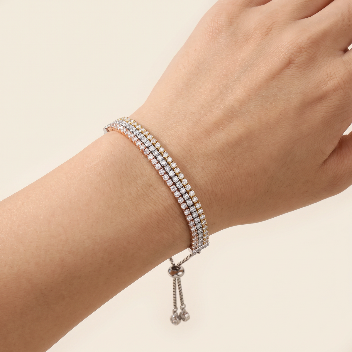 Silvoura Triple Line Bracelet