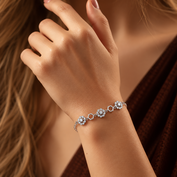Silvoura Celestine Silver Bracelet