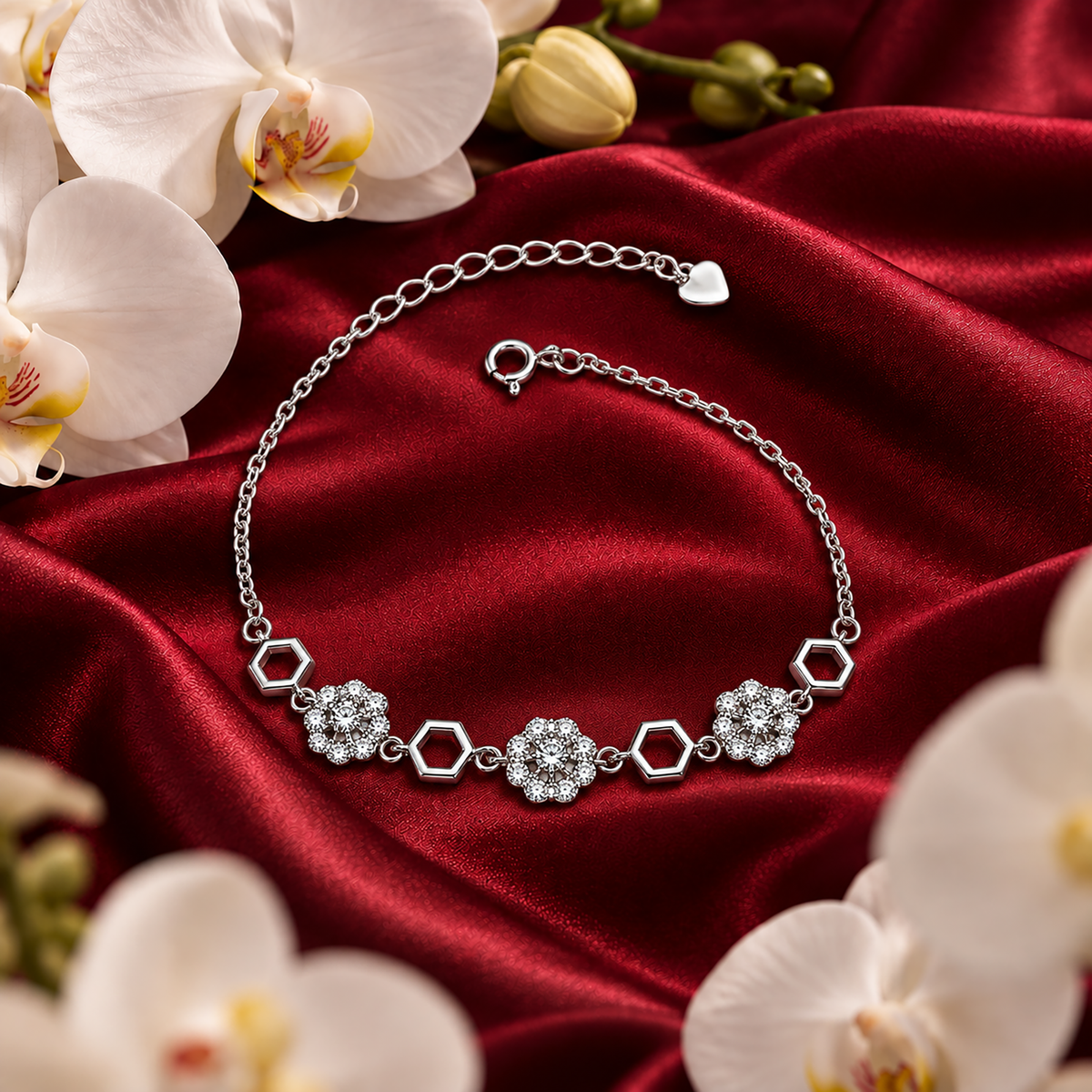 Silvoura Celestine Silver Bracelet