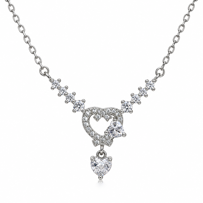 Celestia Heart Drop Necklace