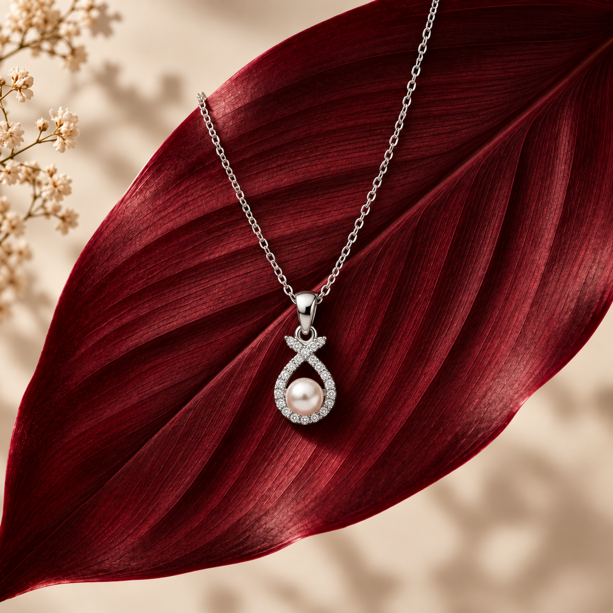 Silvoura Pearl Embrace Pendant
