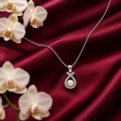 Silvoura Pearl Embrace Pendant