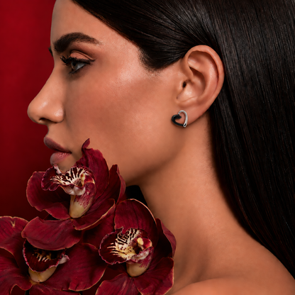 Silvoura Heart Studs💎