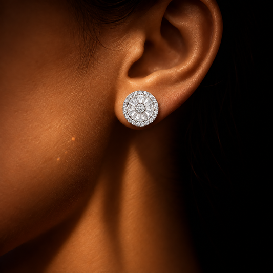 Celestia Radiant Bloom Stud Earrings