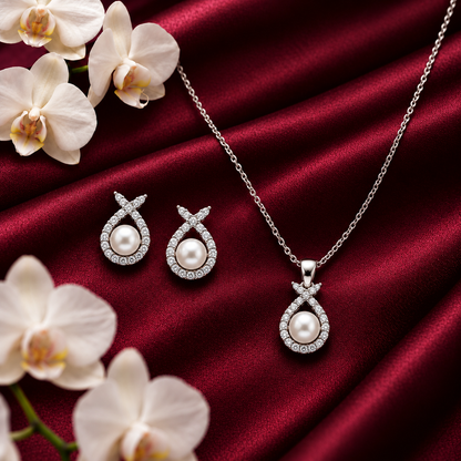 Silvoura Pearl Embrace Pendant