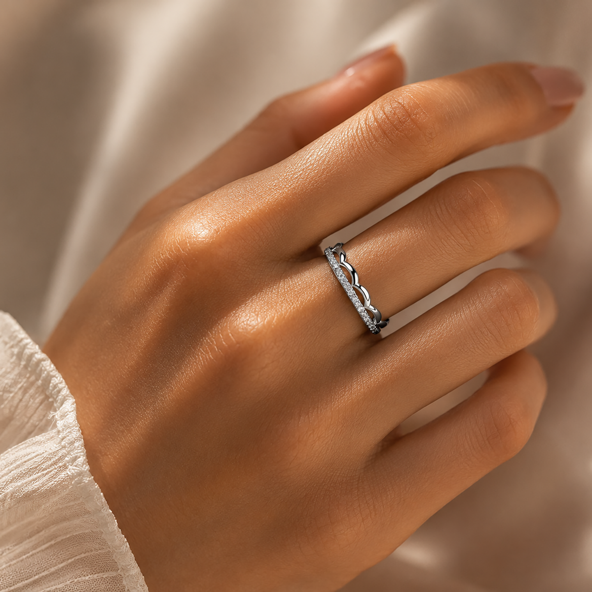 Royal Crown Pavé Ring