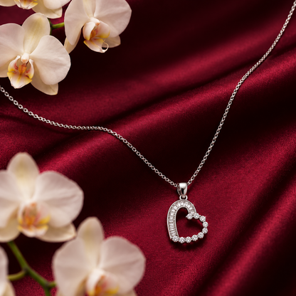 Celestial Heart Drop Necklace