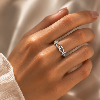 Infinity Embrace Pavé Ring